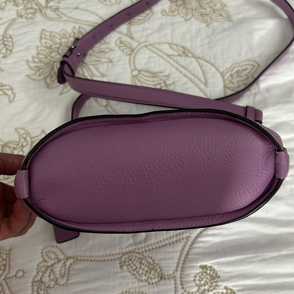 RARE Coach Addie Lavender Leather Crossbody  Bag small - Picture 12 of 15